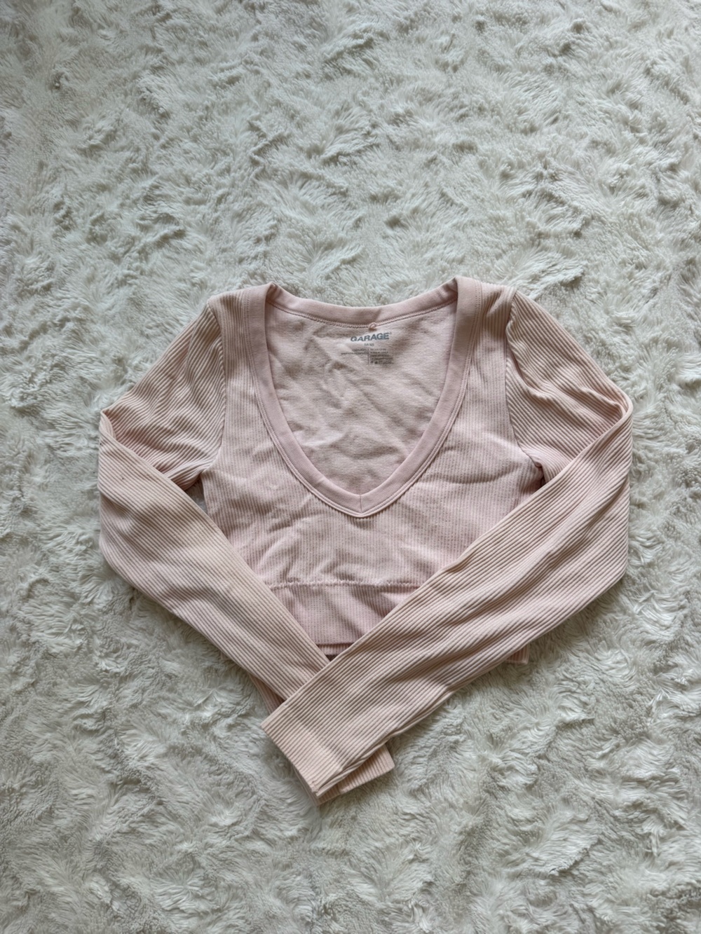 Garage cropped long sleeve